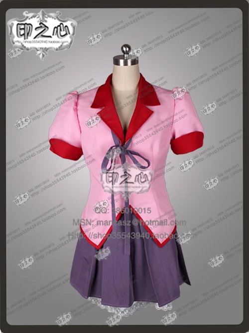 

Bakemonogatari Monstory Hanekawa Tsubasa Cosplay Costume top+skirt any Size