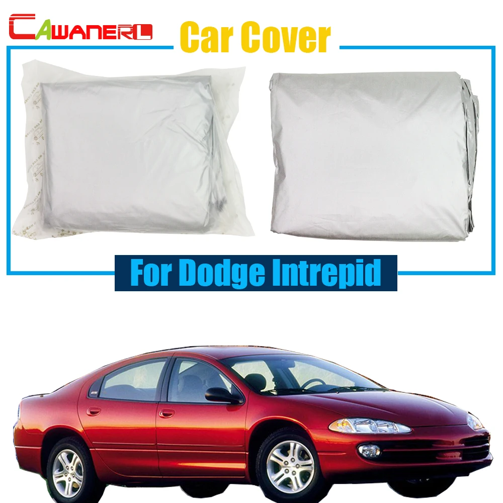 

Cawanerl Auto Car Cover UV Anti Outdoor Rain Sun Snow Resistant Protector Cover For Dodge Intrepid