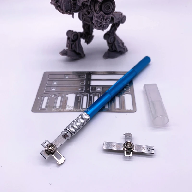 Spiegel Vleesmes Gesneden Zwaard Oppervlak Groef Gesneden Snijkop 5 in 1 Voor Gundam Model Snijgereedschappen Hobby DIY Accessoire