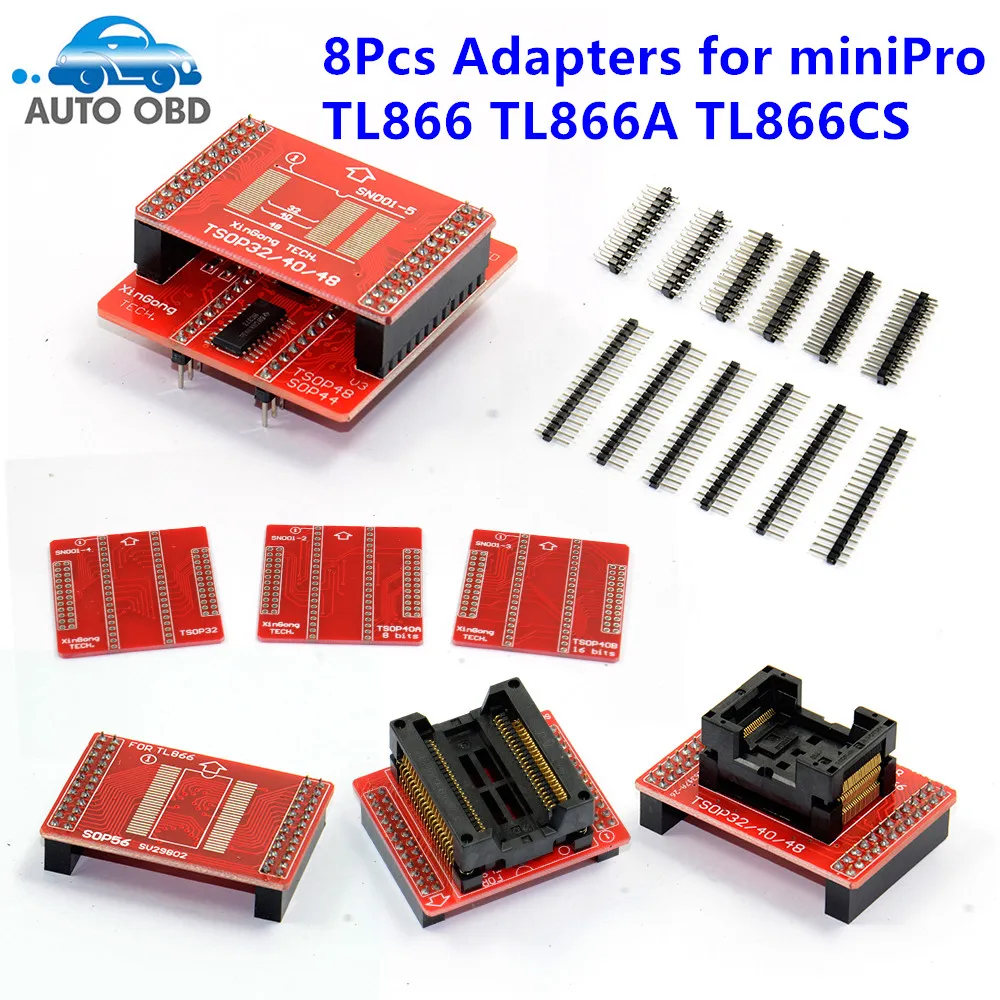 2021 NEW original Adapters MiniPro TL866 Universal Programmer TSOP32 TSOP40 TSOP48 SOP44 SOP56 Sockets For TL866II PLUS