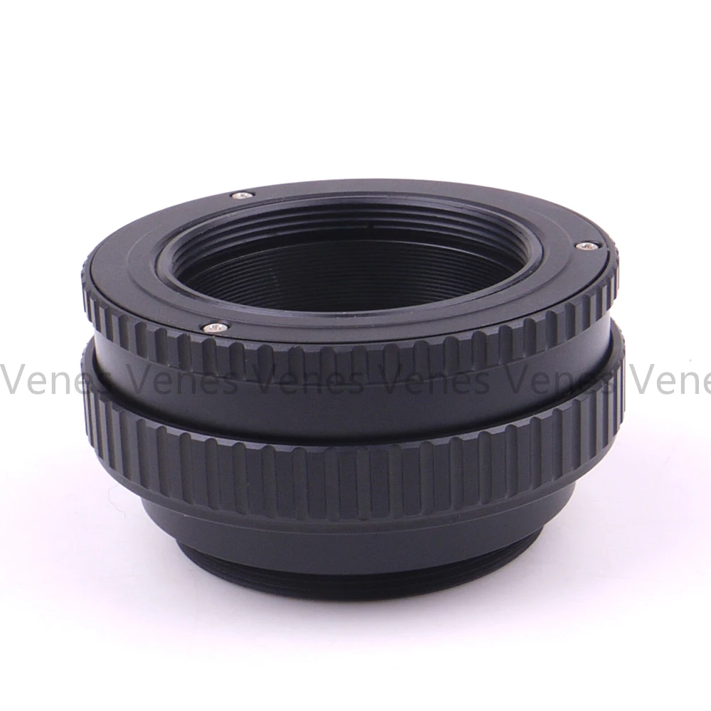 M39 Lens to M42 Camera Adjustable Focusing Helicoid Ring Adapter 25-55mm Macro Extension Tube M39-M42