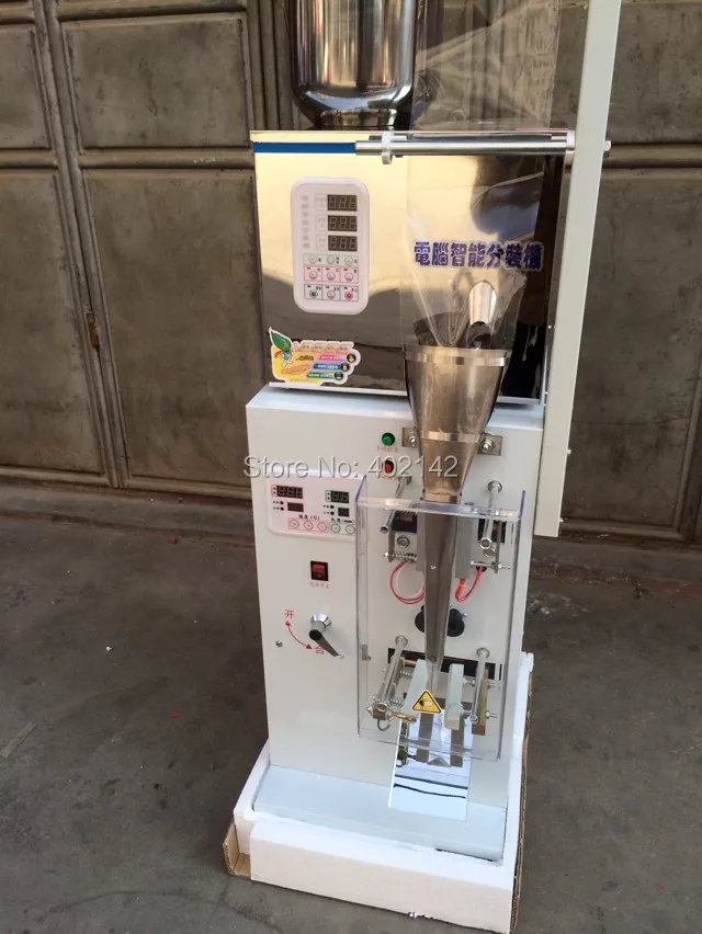 1 anno di garanzia 2-200g macchina imballatrice automatica della bustina di tè, macchina per sigillare l'imballaggio di pesatura della polvere
