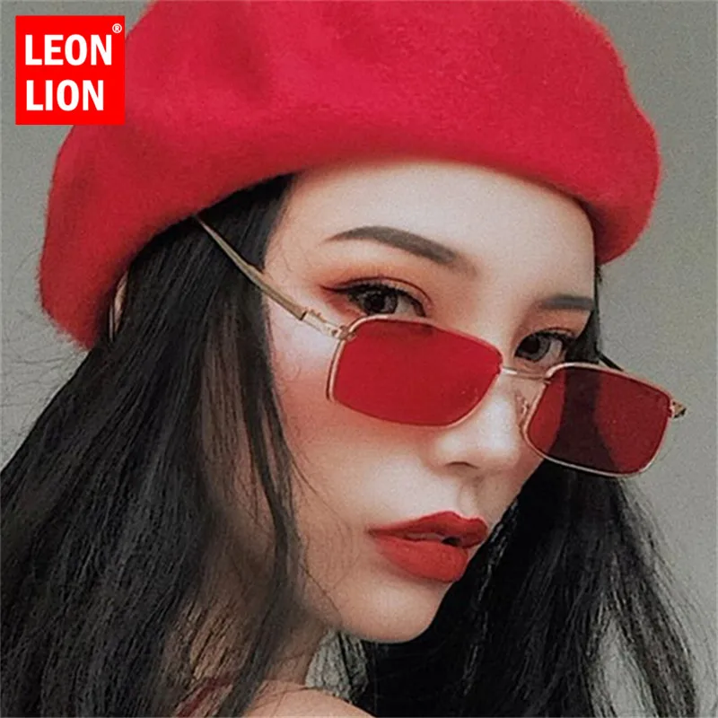 LeonLion 2023 Mirror Street Beat Sunglasses Women/Men Brand Designer Vintage Glasses Lady Driving UV400 Oculos De Sol Gafas