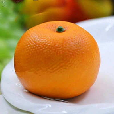 Lifelike Orange Fruit Pretend Play House Toy Simulation Food Fruit And Vegetable Children's Toys Kitchen Decorate Teaching Aid