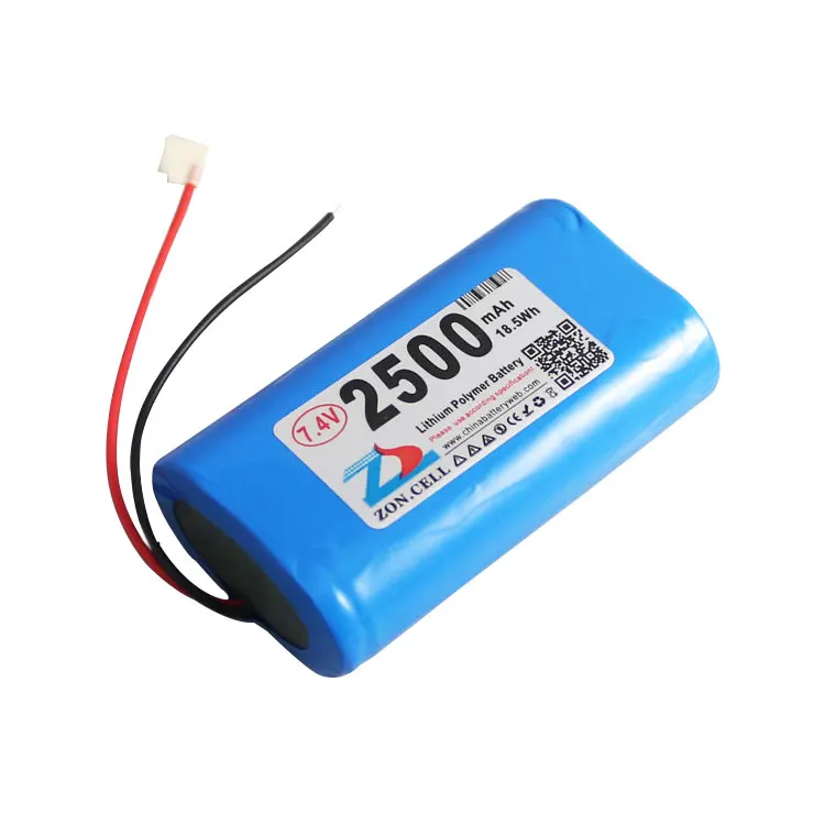 Zhong shun núcleo 3000mah 18650 bateria de lítio cilíndrica 7.4v luz forte lanterna guia megafone bloqueio inteligente