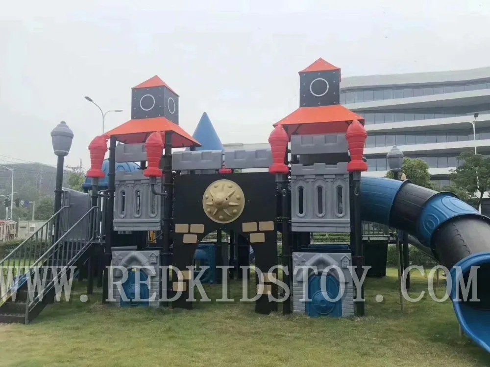 Shipped to U.S.A Premium Quality Gorgeous Castle Theme Children Outdoor Playground Structure