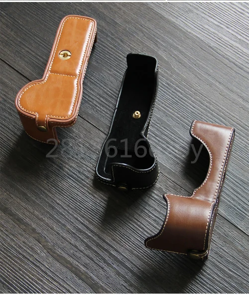 Защитный чехол из искусственной кожи для Olympus OMD EM10, чехол из искусственной кожи в нижней части, с отверстием, для камеры Olympus OMD EM10, OM-D, Mark II 2