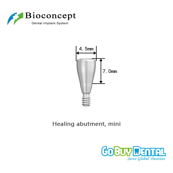 Bioconcept Hex Mini healing abutment D4.5mm, height 7mm(323140)