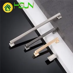 Golden Silver Grey Handle Wardrobe Cupboard Door knob Nordic Type Concise Cabinet Drawer Zinc Alloy Handle House Decoration