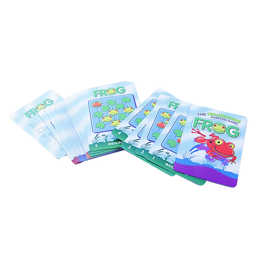 Funny Frog Jumping Game Board Game Playing Card for Children Kids Toys 3+