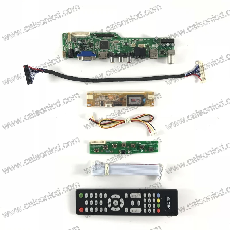 

M6-V5.1 LCD TV controller board support VGA AUDIO AV USB TV for 19 inch 1440X900 lcd panel LTM190BT03 M190PW01 V5 V6 V7 DIY