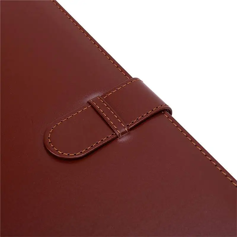 Deli 7945/7946 Note Book PU Cover 18k(260x183mm) 25k(217x152mm) 120 Sheets Note Book Black Brown Color Random Delivery