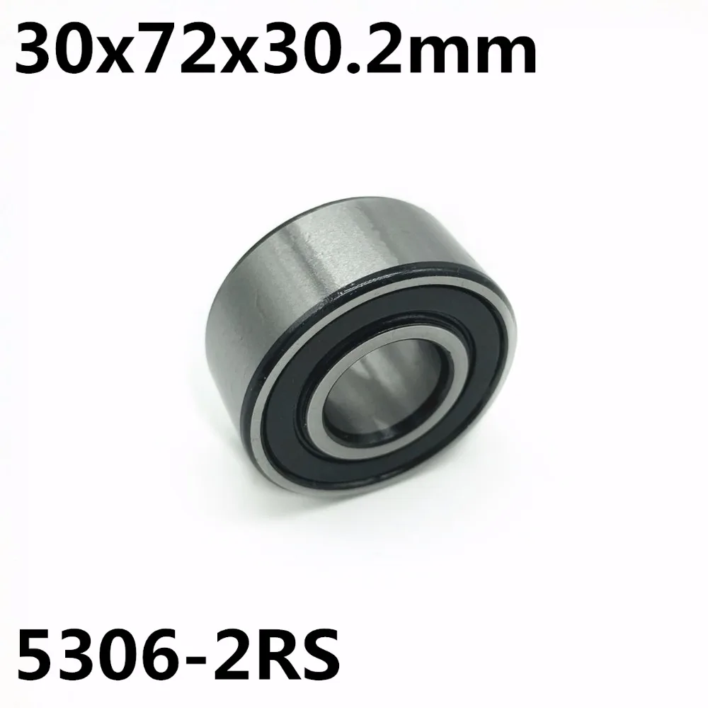 5306-2RS 30x72x30.2 mm 1Pcs Double row angular contact bearings 5306 High quality