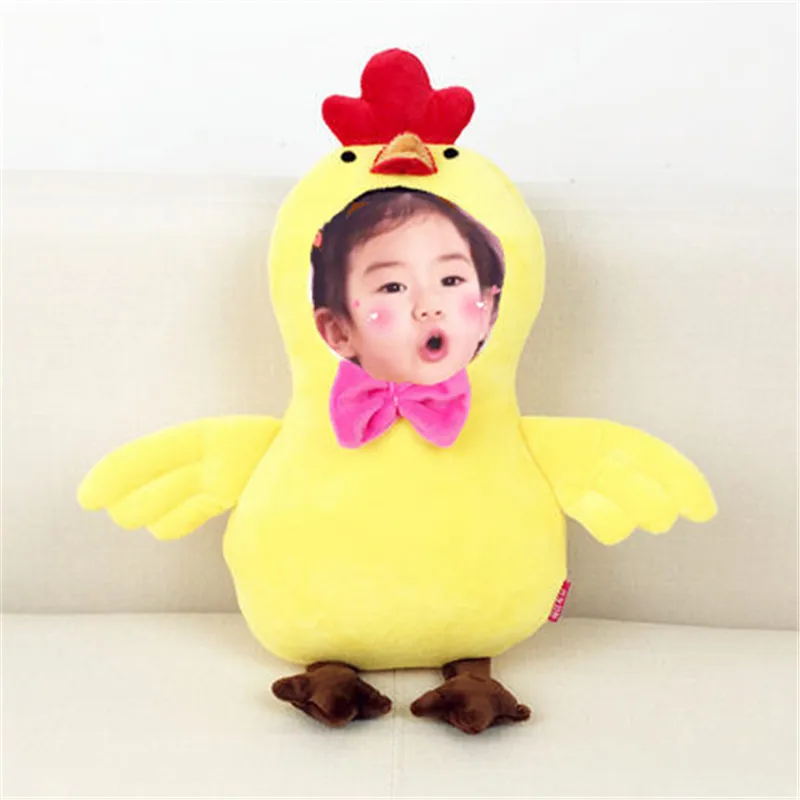 

SBB Photo customization Year of birth mascot chicken Plush Toys lovely Bright yellow chicken Whole cotton filling birthday gift