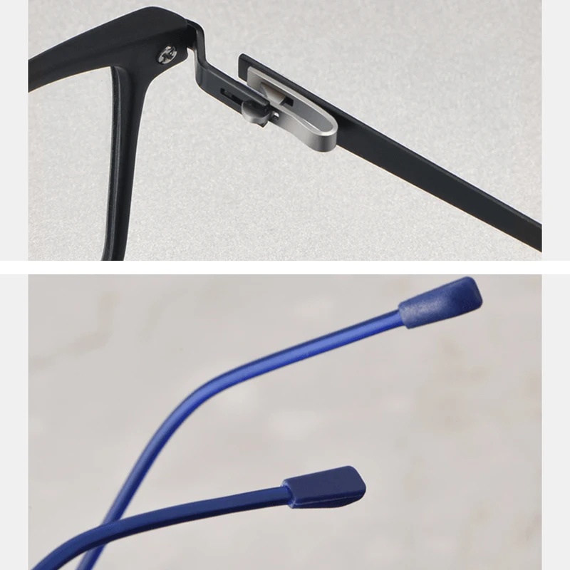 Handoer Alloy Legs Tr-90 Front Rim Optical Glasses Frame for Men Eyewear Spectacles Glasses Optical Prescription Eyewear