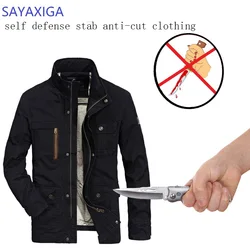 Selbstverteidigung Taktische Jacken Anti Cut Anti-Messer Cut Beständig Männer Jacke Anti Stab Sicherer Cutfree Sicherheit Weichen Stab kleidung