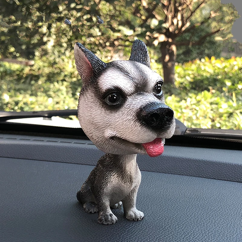 Nodding Dog Car Shake Head Dog Dolls Dashboard Car Decoration Accessories Auto Shaking Head Toy for Automoibles Car-styling