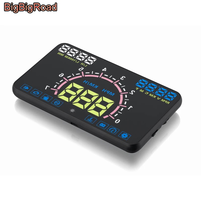 BigBigRoad Car HUD Head Up Display Windscreen Projector For Mercedes Benz A ML GLE GLS Class W163 W164 W166 X164 X166 W176 W117