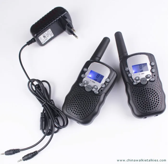 New walkie talkie pair T388 PMR446 mobile radio comunicador VOX hand-free talkie radios w/ led flashlight earphone charger