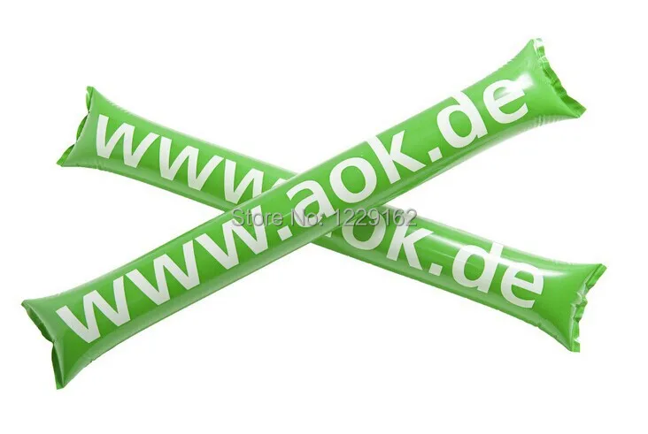 Customized Inflatable cheering stick Printed air bang stick thunder stick for parties and sports games