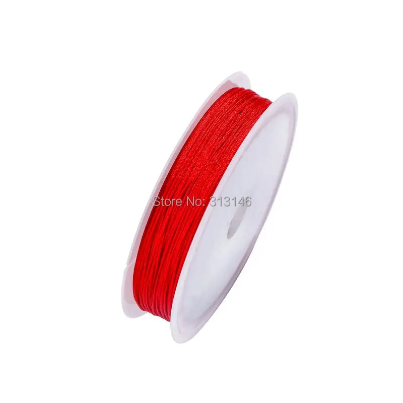 حبل مزين بالخرز من النايلون بعقدة صيني 10 متر/رول 0.4 مللي متر سلك مضفر من Kumihimo اصنعها بنفسك لصنع المجوهرات حبل مكرامية شامبالا