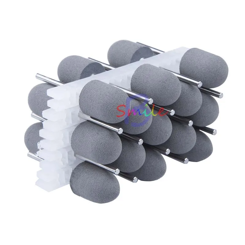 50pcs/pack Silicone Rubber Dental Polishing polisher grinders nail drill bits for electric manicure and Oral polishing Burs