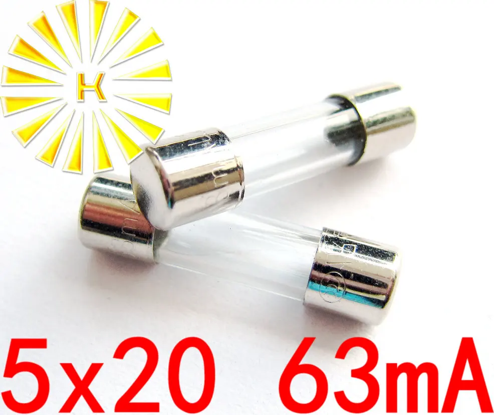 100PCS x 30mA 32mA 50mA 63mA 80mA 250V 5*20mm Toner Cartridges Fuse For Printer Photocopier