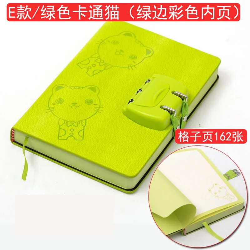 Cartoon Giraffe Originality Password Bring Lock Diary Notebook Children Small And Medium Student Gift