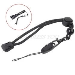 Tactical Military Paracord Push Button Strap Lanyard For Flashlight Keys Knife Drop Shipping