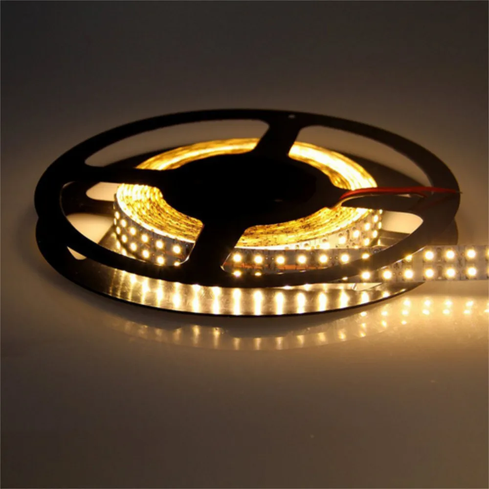 Led Strip 3528SMD Double Row High Bright 240 LEDs M Waterproof IP67 LED Lamp Light Ribbon 3528 6000-7000K