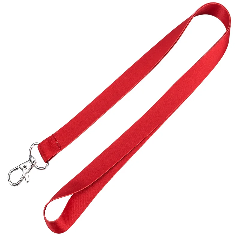 Discount 1pcs Plain Neck Lanyard Strap with One Metal Clip Customized Accepted