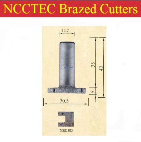 

1.2'' inches diamond vacuum brazed router bit profile cutters with 1/2" Shank FREE shipping | 30.5mm granite Clear bottom knife