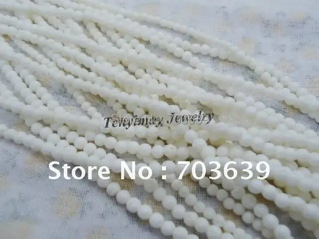 

High Grade 6mm White Coral Loose Beads Free Shipping, Natural White Coral Beads, 5 Strands 16"/Strand Round Coral Beads