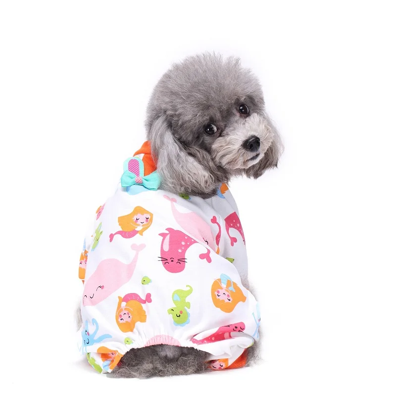 Heve You Winter Warmer Pets Dog Clothes Pets Jumpsuits Soft Cotton Pet Pajamas Dog Costume Cat Clothing Animal Conjoined Pajamas