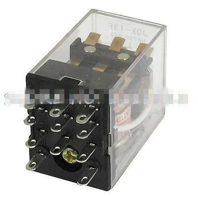 HH53P MY3NJ 12V/24VDC 12V/24V/36VAC 110VAC AC220V Coil 5A Power Relay 11 Pin 3PDT 3 NO 3 NC w PYF11A Socket