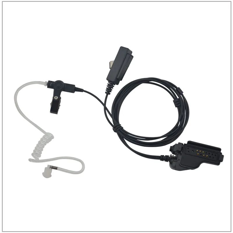 

2-wire Air Acoustic Earpiece w/combined MIC & PTT for Walkie Talkie Motorola HT1000 XTS3000 MTS2000 MTX8000 GP1200 MT838