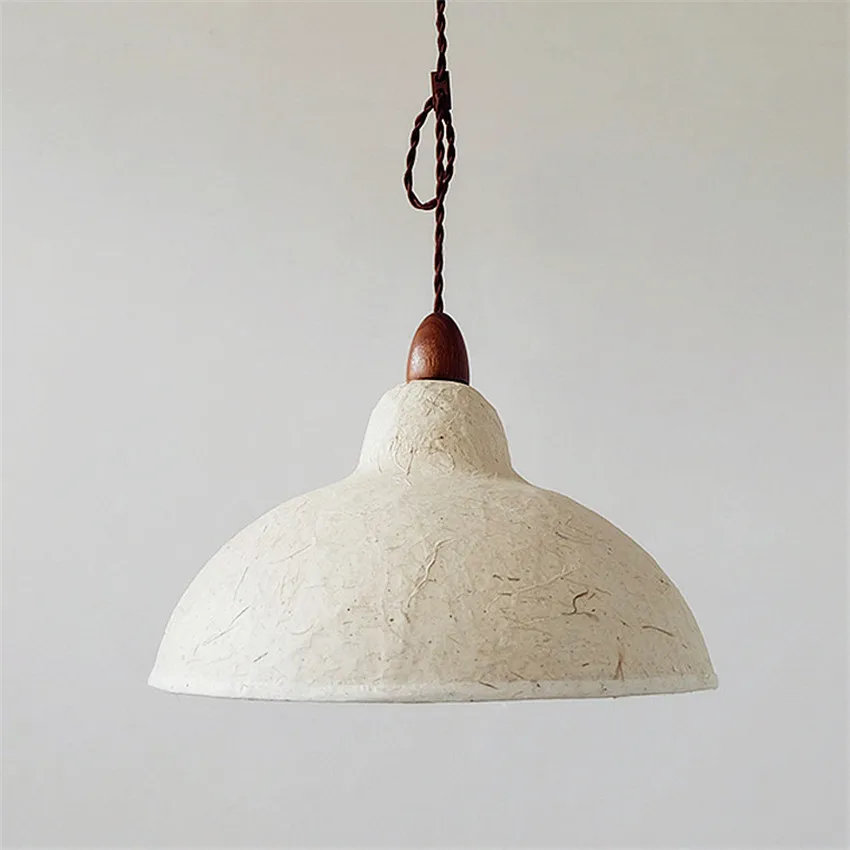 Handmade Ancient Paper Pendant Lights Living Room Restaurant Teahouse Japanese Style Modern Hanging Lights Fixtures Kitchen Lamp