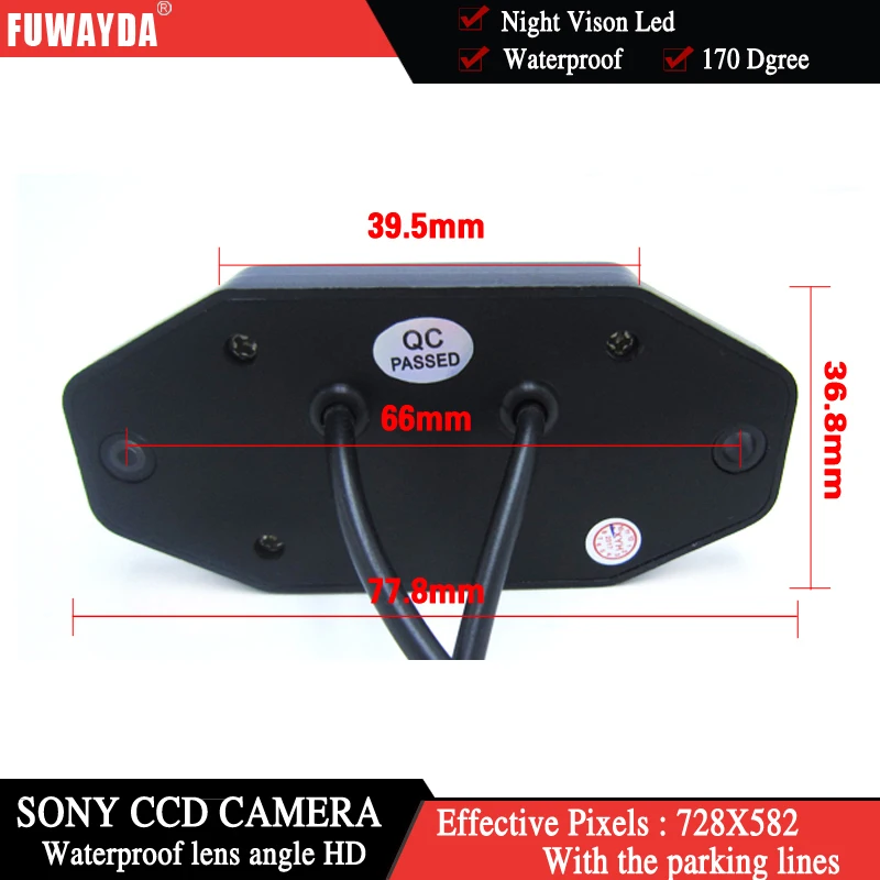 FUWAYDA FOR TOYOTA LAND CRUISER PRADO 2700 4000 ar Rear view camera Car parking camera CCD HD camera Night vision waterproof