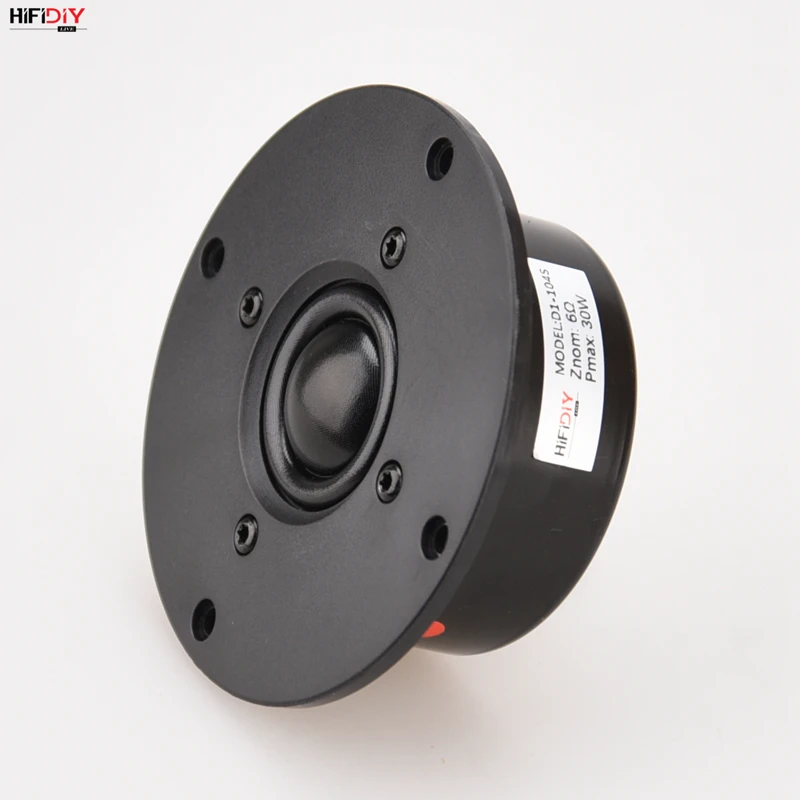HIFIDIY LIVE hifi 4 inch Tweeter Speaker Unit  Oil - black Silk edge membrane 6 OHM 30W plastic 104mm Treble Loudspeaker D1-104S