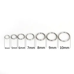 200pcs/Lot 4/5/6/7/8/9/10mm Metal Rings DIY Jewelry Findings Open Single Loops Jump Rings & Split Ring for jewelry making