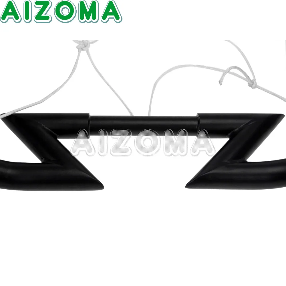 Motorcycle 1\'\' & 25mm Handlebar Universal Custom Z Bars Black For Harley Chopper Sportster XL Dyna Glide Softail Custom Bobber