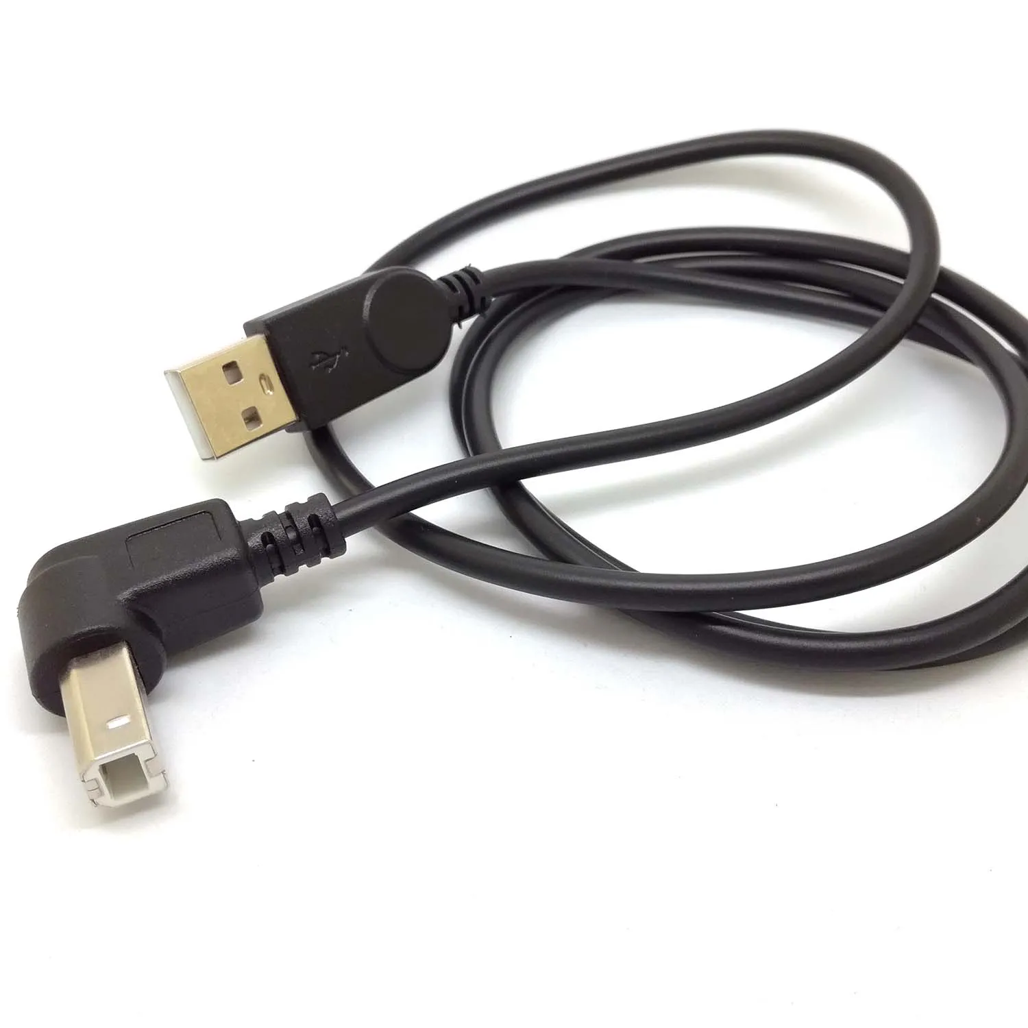 Новый кабель с углом обзора 90 градусов, 3 фута, USB 2,0 A к USB 2,0 B, кабель для сканеров принтеров, шнур для принтеров hp, canon, EPSON, brother