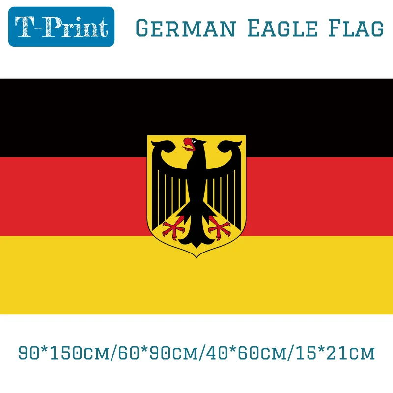 90*150cm/60*90cm/40*60cm/15*21cm Germany German Eagle Flag 3*5 Feet Deutschland Hawk