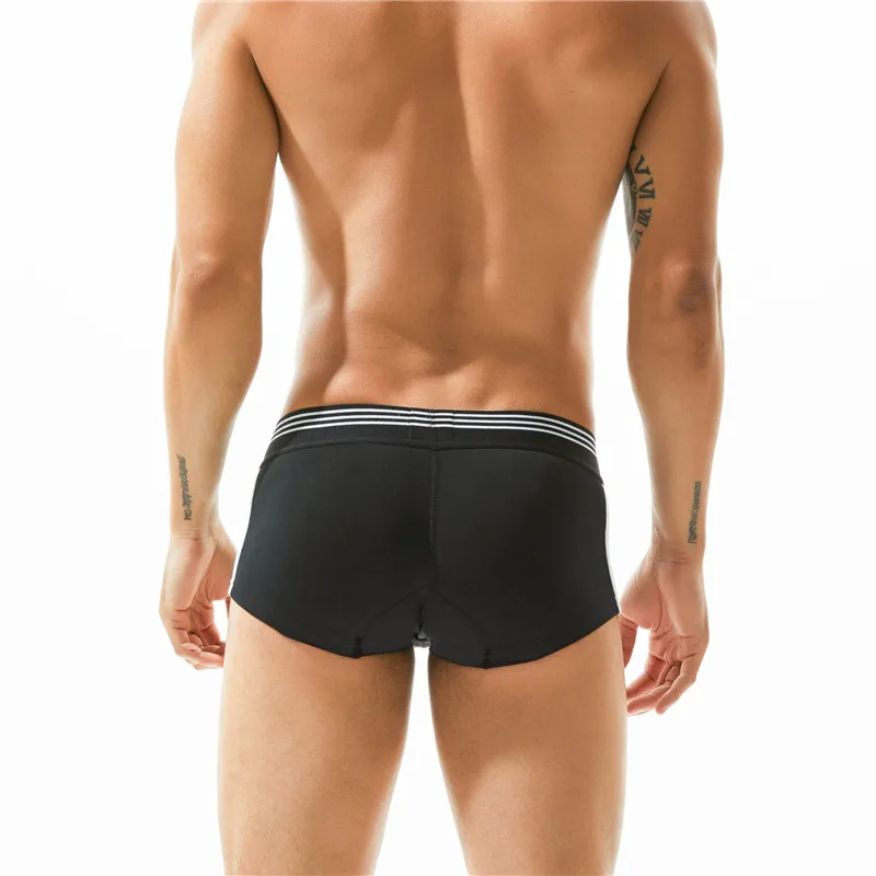 SEOBEAN Herren-Boxershorts aus atmungsaktiver Baumwolle, U-konvexer Beutel, niedrige Taille, bequeme Stretch-weiche Unterwäsche für den Alltag, lässig – Detail 13