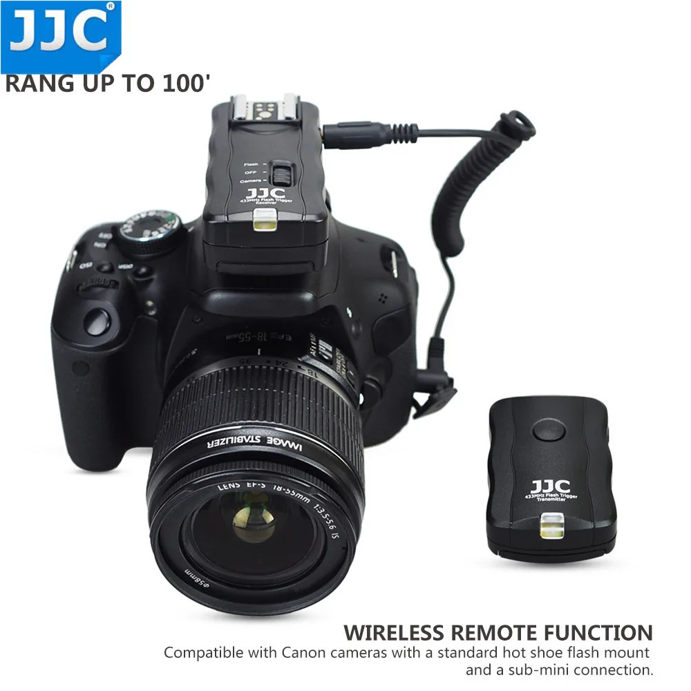 JJC لاسلكي فلاش الزناد التحكم عن بعد لكانون ل نيكون ل Pentax ل فوجي فيلم قبالة كاميرا سبيدليت استوديو أضواء