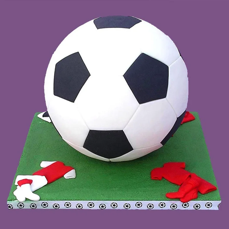 3D Football Mold Soccer Chocolate Mold Candy SugarPaste Cake Decorating Tools For Home Baking Cake Mold Kitchen Accessories H811