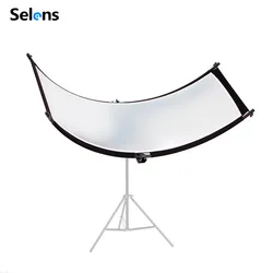 Selens 60X150cm U-typed Light Reflector 4-IN-1 Reflective Screen Diffuser Set with Bag for Photography Video Studio Shot