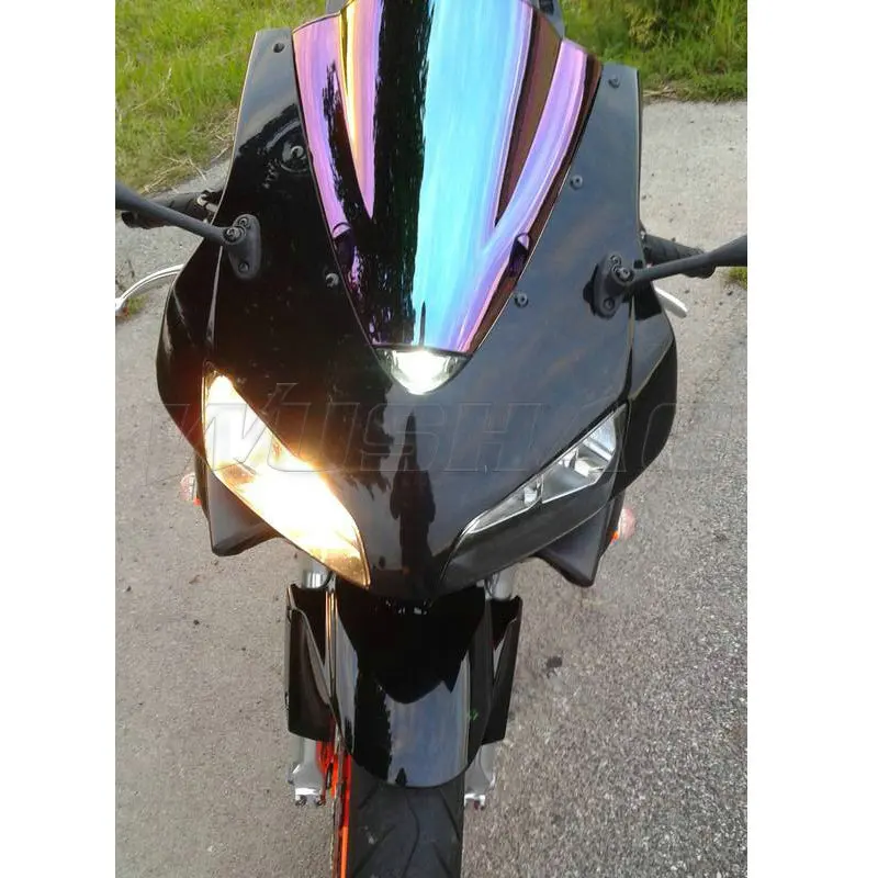 Motorcycle Double Bubble Windshield WindScreen Screen For 2003 - 2004 Honda CBR600RR CBR 600 RR F5 03 04 Black Iridium