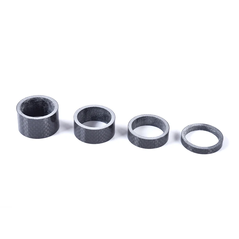 BXT Full Carbon Fiber 3K Glossy Spacer Headset Fork Washer, Bicycle Parts, 1 1/8 \