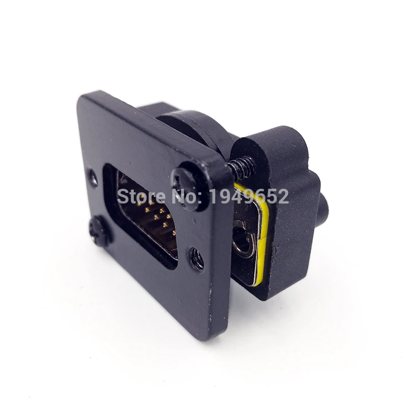 DB15 data cable connector plug VGA Plug Panel mounting D type connector 3 row 15pin port socket female Male adapter DP15